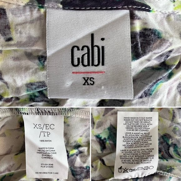 CAbi Margherita Dress Size XS Floral Midi Sundress Pockets Adjustable Strap 5048 - Picture 11 of 11